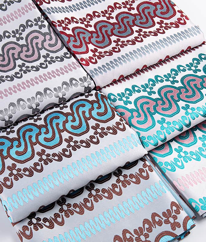 Tejido Jacquard de poliéster con textura 3D en forma de S para pareo